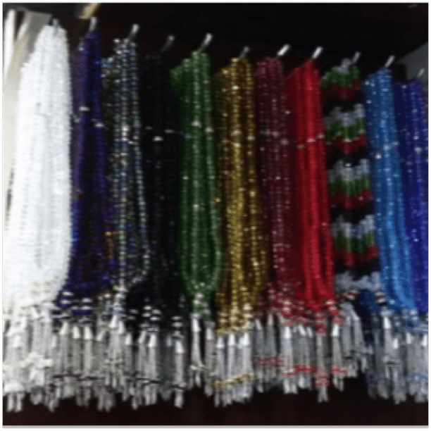 6+LOT Islamic Prayer Beads Crystal 99 ct Misbaha Tasbeeh Ramadan decor  Eid Gift 